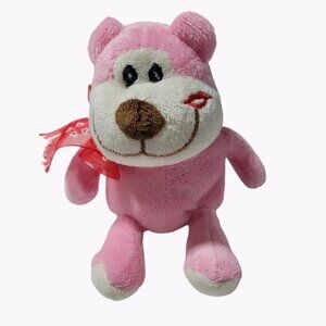 Greenbrier Valentines Day Teddy Bear 6 in Plush Kiss Scarf Hearts Stuffed Animal
